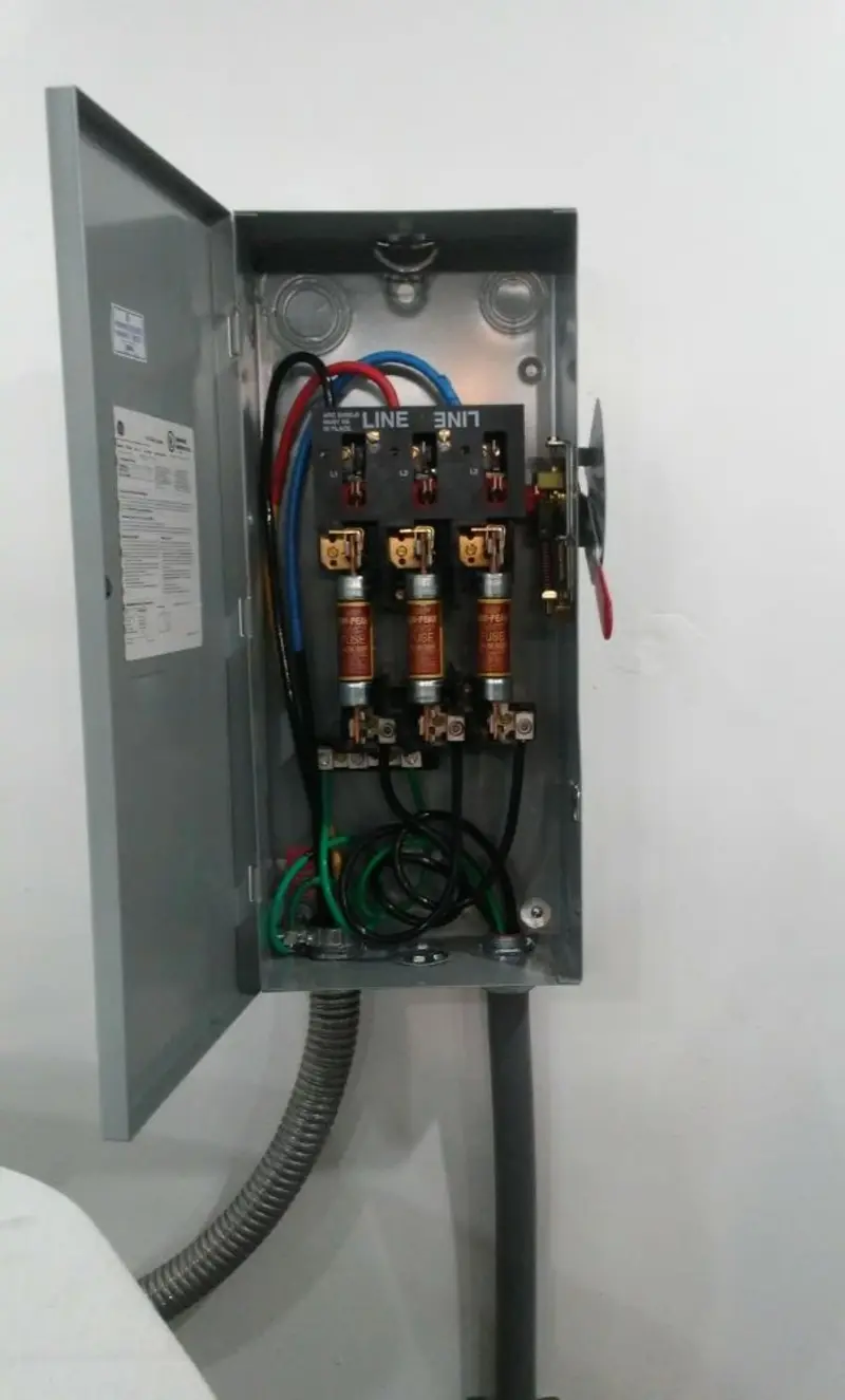 Three-phase disconnect switch installed for Electrical Wiring & Rewiring in Kalispell