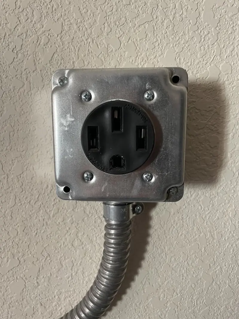 NEMA 14-50 outlet installed for Smart Home Electrical in Kalispell